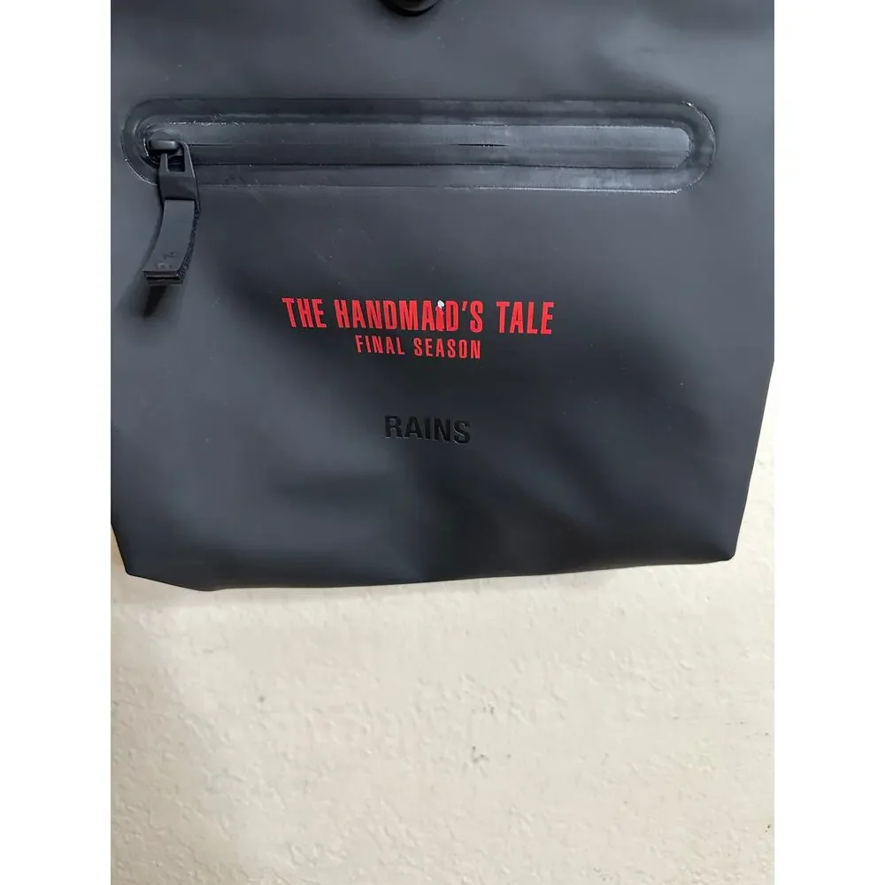 Rains Rolltap Rucksack Backpack Waterproof Black NWT